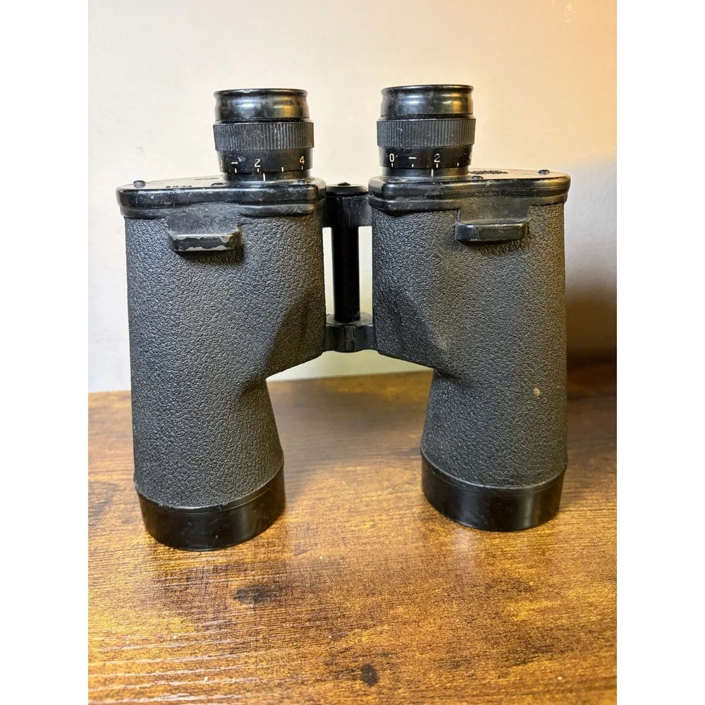Vintage WWII 1943 US Navy Bausch & Lomb Mark 28 Mod 0 Binoculars Original Case
